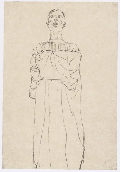 Man in Long Robe Facing Front by Gustav Klimt